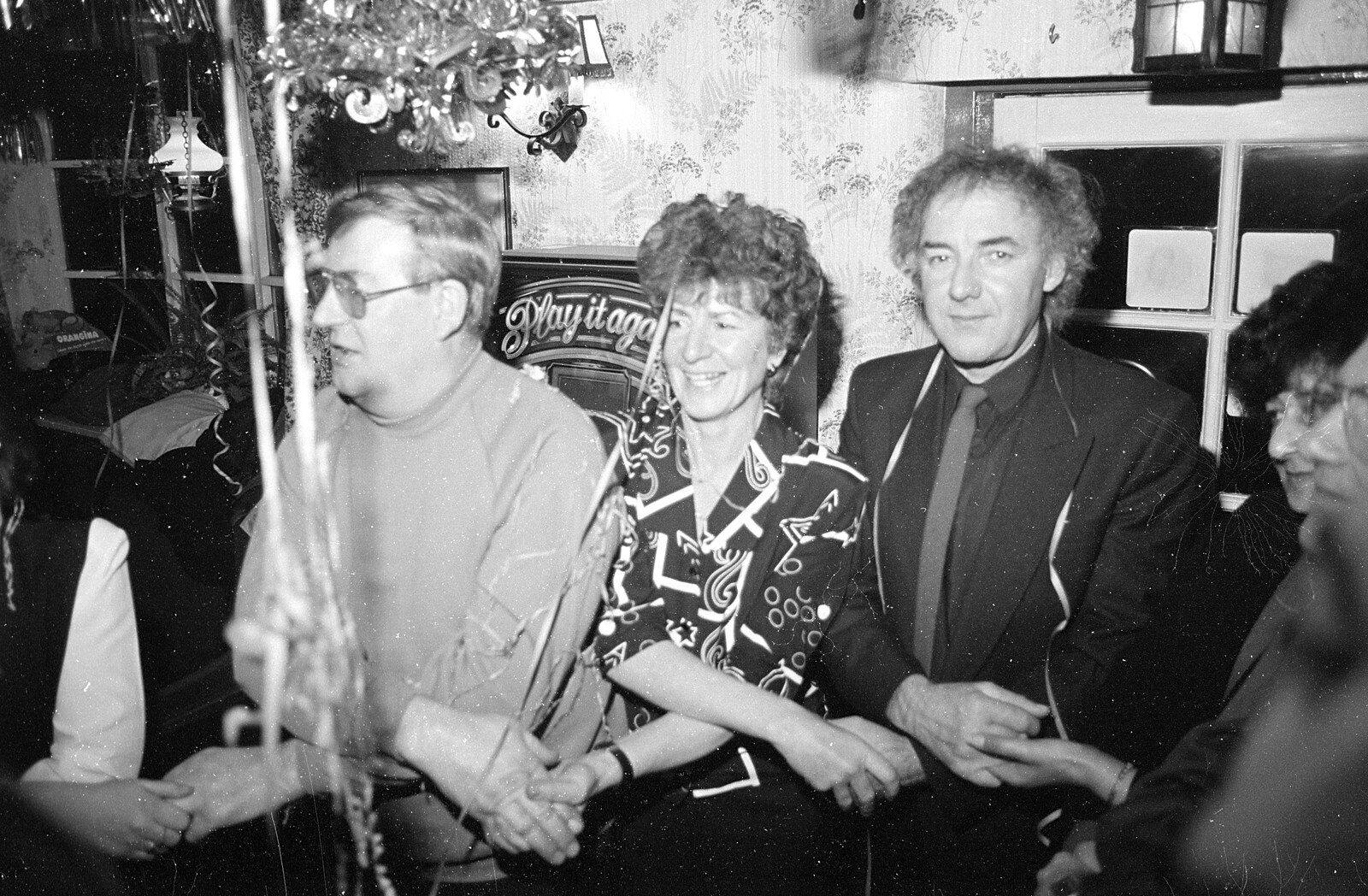 More Auld Lang Syne from New Year's Eve at the Swan Inn, Brome, Suffolk - 31st December 1992