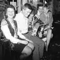 Nosher with Davina and Janet, New Year's Eve at the Swan Inn, Brome, Suffolk - 31st December 1992