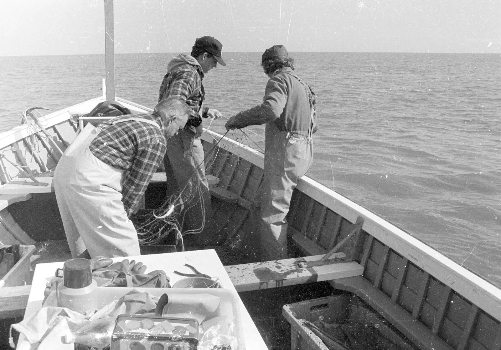 There's not much of a catch this time, from A Fishing Trip on the Linda M, Southwold, Suffolk - 25th April 1993