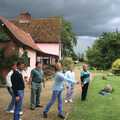 Sue hurls a shoe, Mel Visits and a bit of Clays, Stuston and Bungay, Suffolk - 19th June 1993