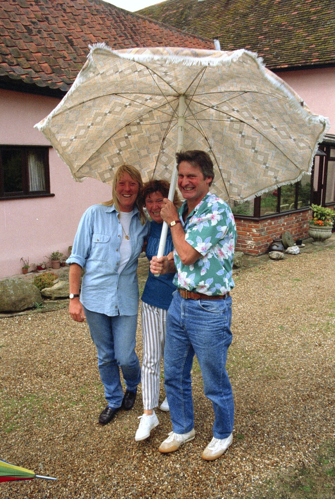 Sue, Brenda and Geoff from Mel Visits and a bit of Clays, Stuston and Bungay, Suffolk - 19th June 1993