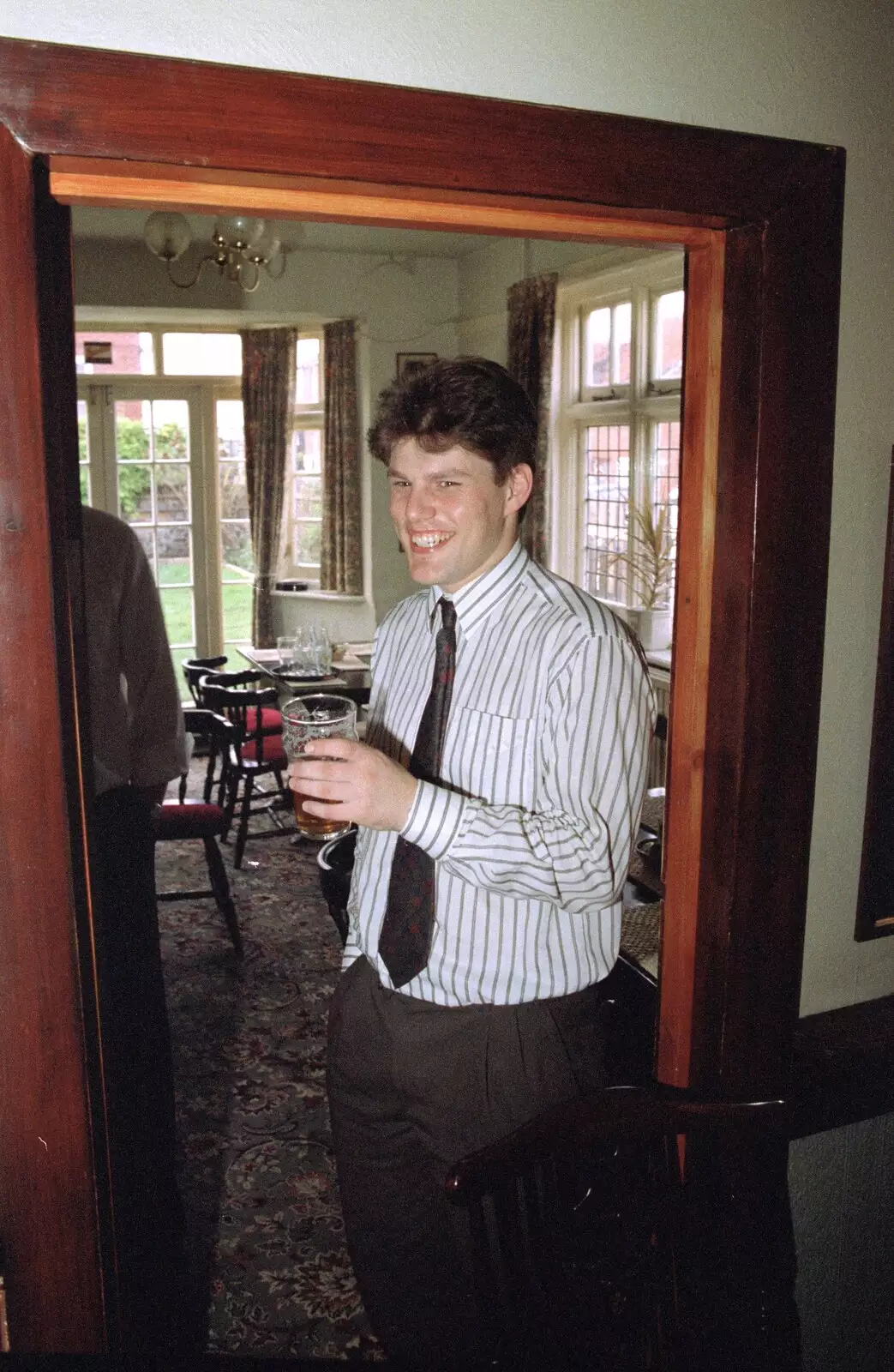 Pete Brewis grins, from Mel Visits and a bit of Clays, Stuston and Bungay, Suffolk - 19th June 1993