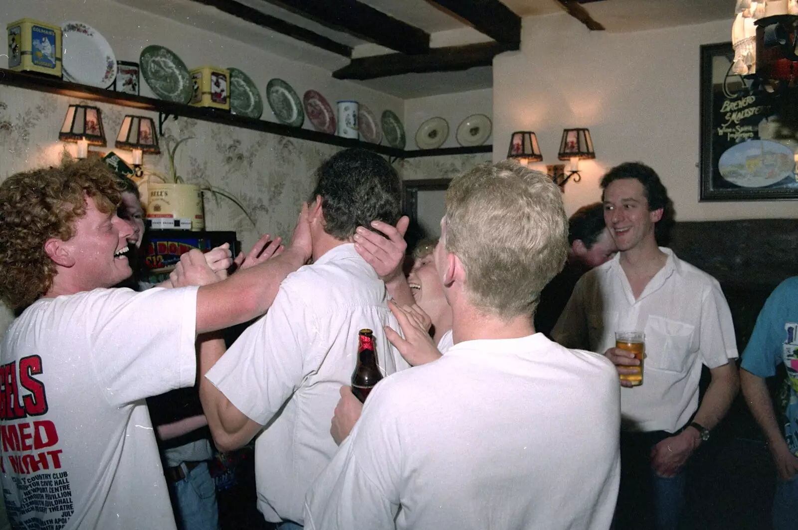 Lard is applied, from Jim's Stag Day and a Stripper, Brome Swan, Suffolk - 17th July 1993