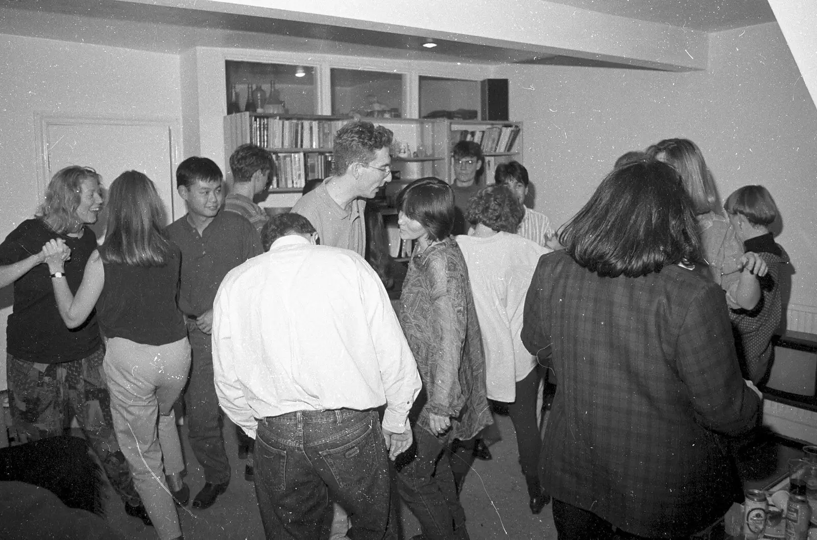 Some sort of dancing occurs in Nigel's place, from London Party and a Trip to Mother's, Hoo Meavy, Devon - 5th August 1993