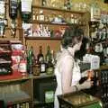 Sylvia wanders off with a bottle of Lucozade, A Night In The Swan Inn, Brome, Suffolk - 1st November 1993