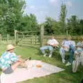 Geoff on a blanket, A Geoff and Brenda Barbeque, Stuston, Suffolk - 3rd April 1994