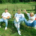 Bernie, Jean and 'Mad' Sue, A Geoff and Brenda Barbeque, Stuston, Suffolk - 3rd April 1994