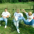 Bernie, Jean and 'Mad' Sue, A Geoff and Brenda Barbeque, Stuston, Suffolk - 3rd April 1994