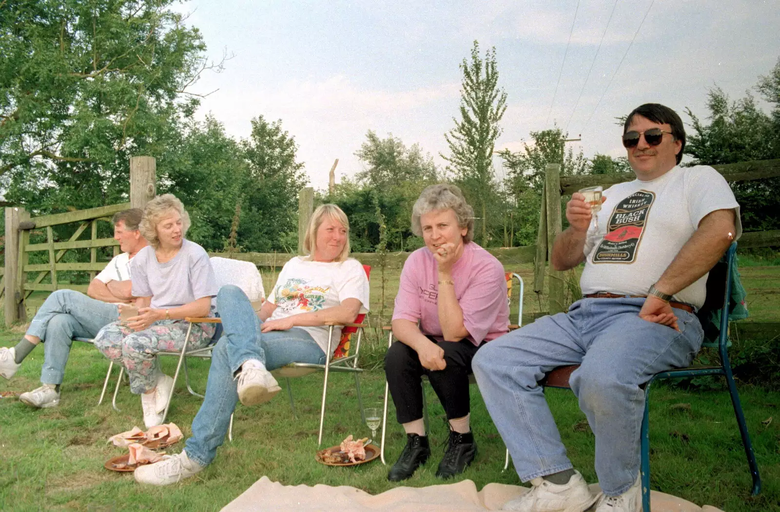 Linda and David, from A Geoff and Brenda Barbeque, Stuston, Suffolk - 3rd April 1994