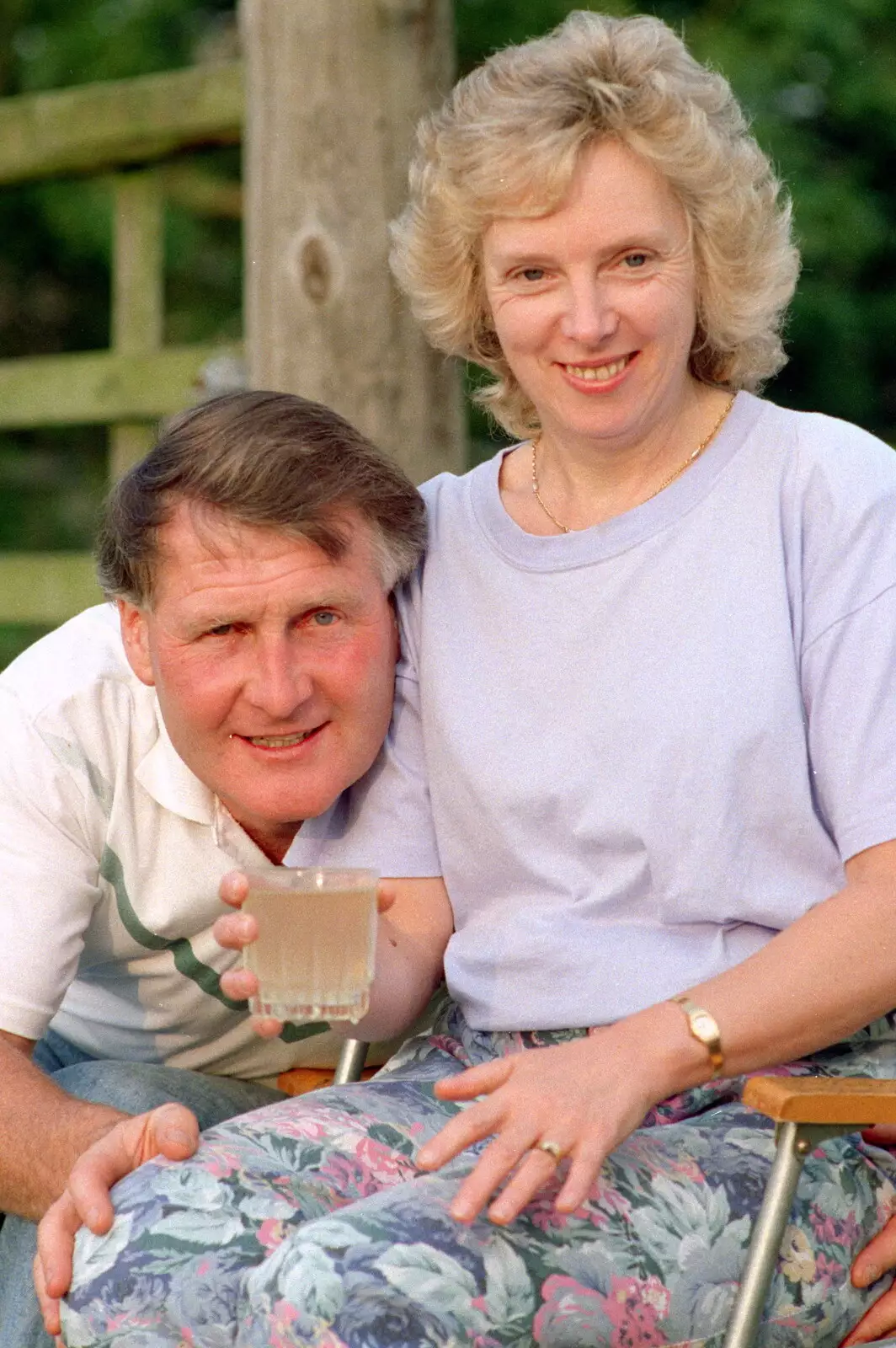 Bernie and Jean, from A Geoff and Brenda Barbeque, Stuston, Suffolk - 3rd April 1994