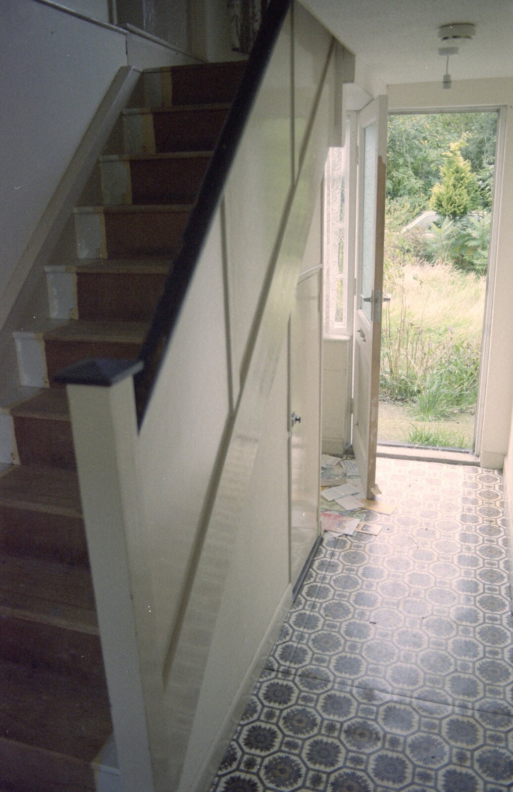 The entrance hall and staircase from Moving In, Brome, Suffolk - 10th April 1994