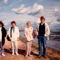 Caroline, Judith, Granmother and Neil by Keyhaven River on the way to Hurst Spit