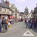 St. Nicholas Street fills up, Diss Town and the F.A. Vase Final, Diss and Wembley, Norfolk and London - 15th May 1994