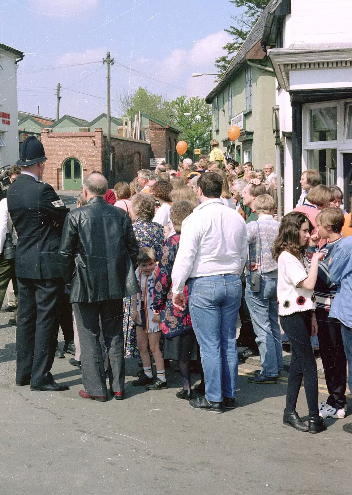 The Old Bill keeps an eye on things, from Diss Town and the F.A. Vase Final, Diss and Wembley, Norfolk and London - 15th May 1994