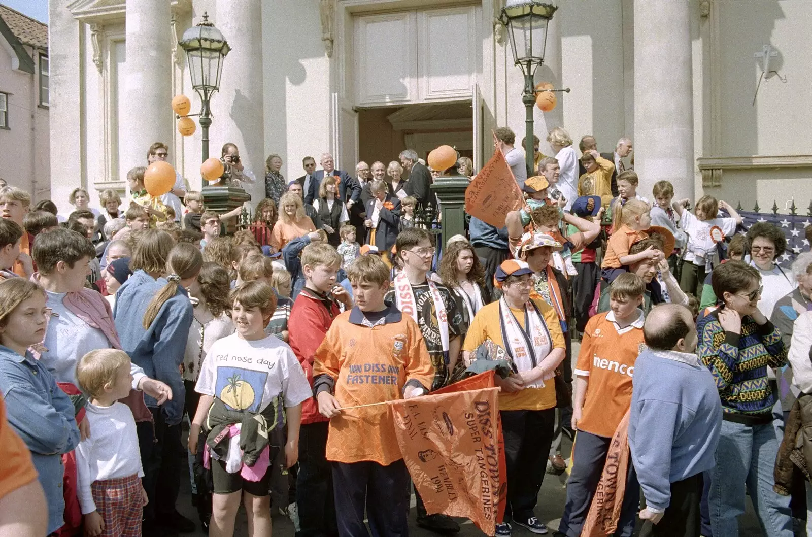 The mayor awaits at the Cornhall, from Diss Town and the F.A. Vase Final, Diss and Wembley, Norfolk and London - 15th May 1994