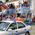 The bus comes out of Roydon Road, Diss Town and the F.A. Vase Final, Diss and Wembley, Norfolk and London - 15th May 1994