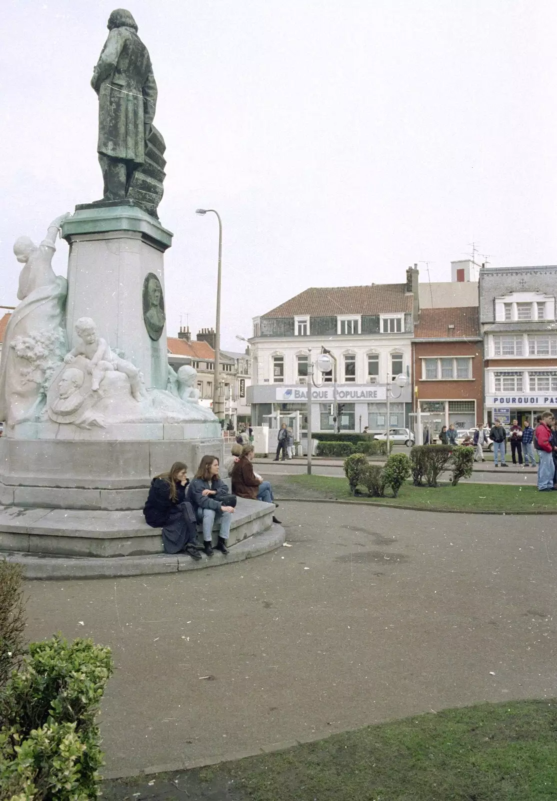 A monument up on the roundabout , from A Clays Trip to Calais, and Sorting Out The Garden, Suffolk - 18th May 1994