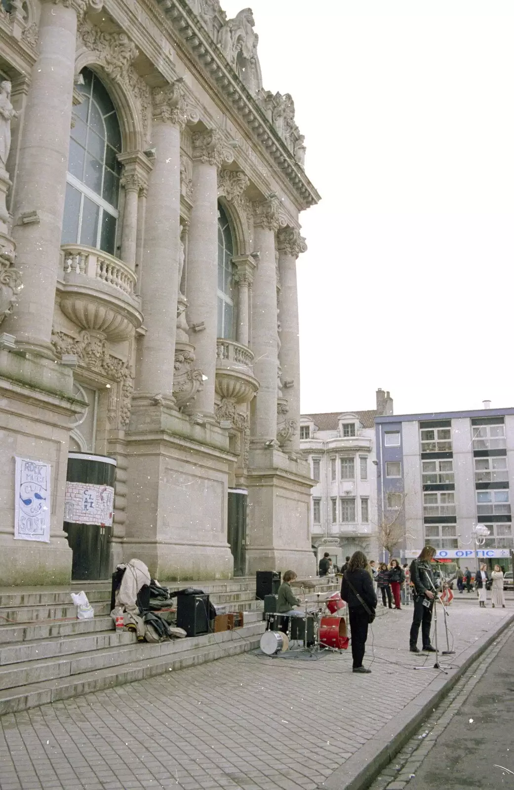 A band plays in the main square, from A Clays Trip to Calais, and Sorting Out The Garden, Suffolk - 18th May 1994