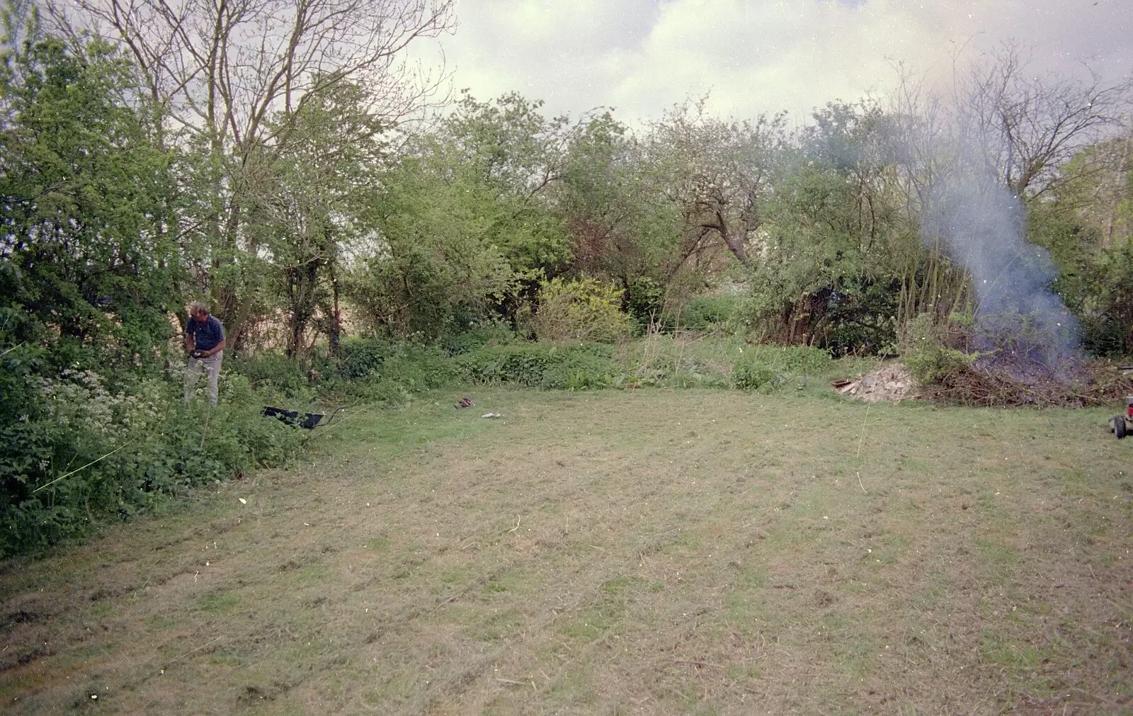 A newly-mowed bit of garden, from A Clays Trip to Calais, and Sorting Out The Garden, Suffolk - 18th May 1994