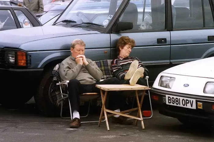 Tony and Janet take a nap, from The Mildenhall Air Fete, Mildenhall, Suffolk - 29th May 1994