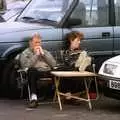 Tony and Janet take a nap, The Mildenhall Air Fete, Mildenhall, Suffolk - 29th May 1994