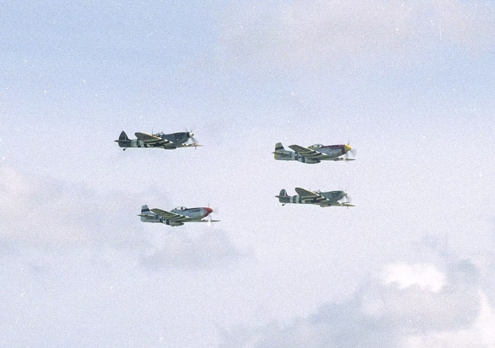 Mustangs and Spitfires, from The Mildenhall Air Fete, Mildenhall, Suffolk - 29th May 1994