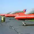 The Red Arrows are parked and rugged up, The Mildenhall Air Fete, Mildenhall, Suffolk - 29th May 1994