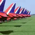 Red Arrows tails, The Mildenhall Air Fete, Mildenhall, Suffolk - 29th May 1994