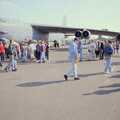 Crowds mill around in front of the B-52, The Mildenhall Air Fete, Mildenhall, Suffolk - 29th May 1994