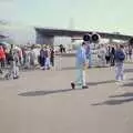 Crowds mill around in front of the B-52, The Mildenhall Air Fete, Mildenhall, Suffolk - 29th May 1994