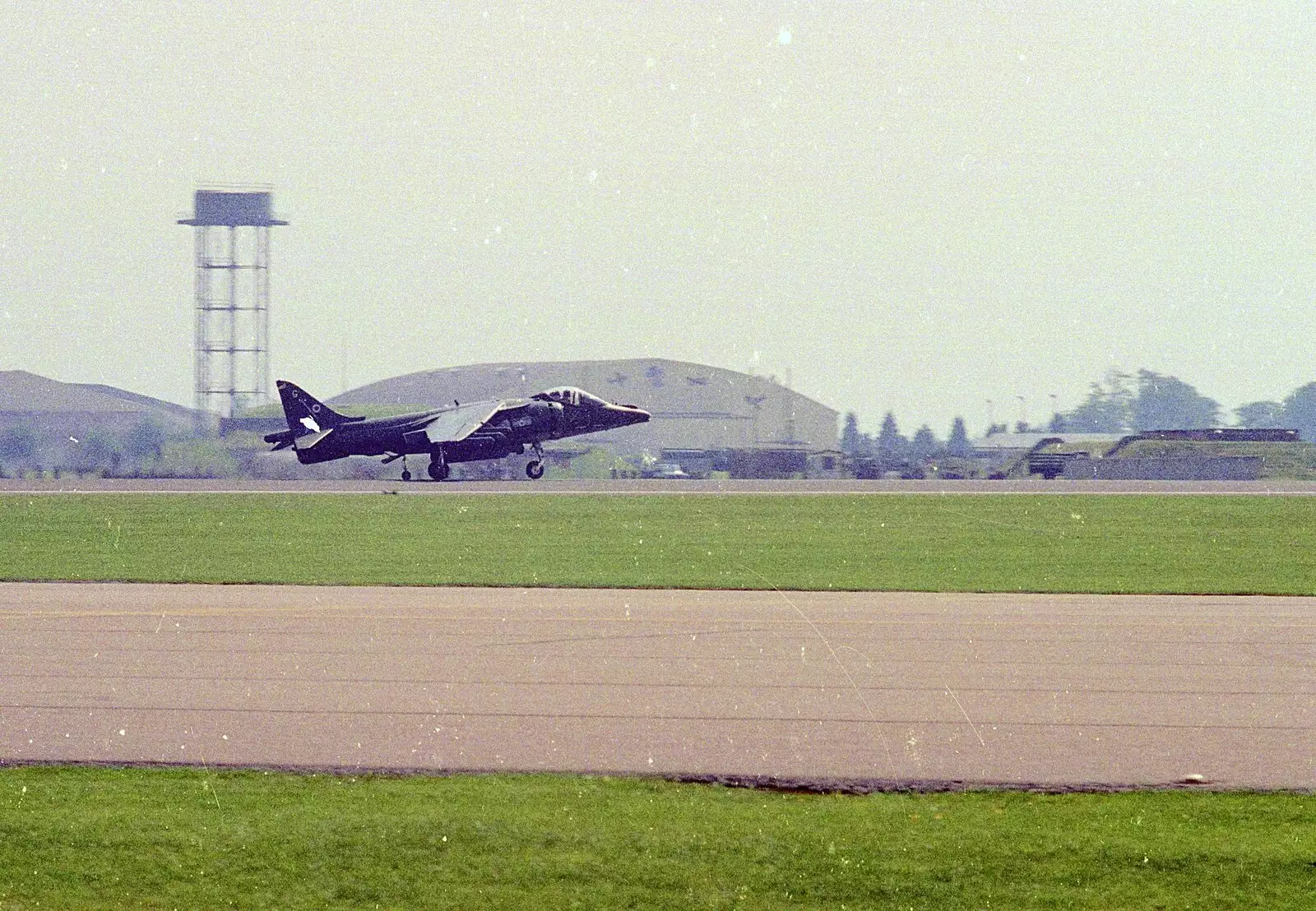 The Harrier touches down, from The Mildenhall Air Fete, Mildenhall, Suffolk - 29th May 1994