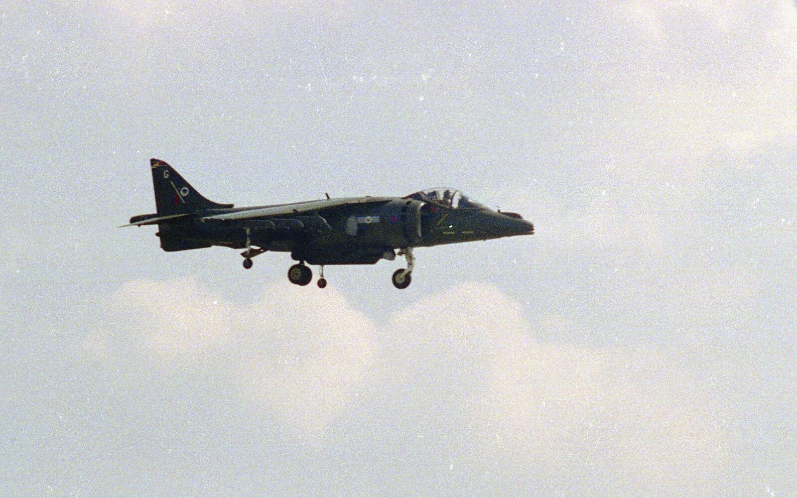 A Harrier does manoeuvers from The Mildenhall Air Fete, Mildenhall, Suffolk - 29th May 1994