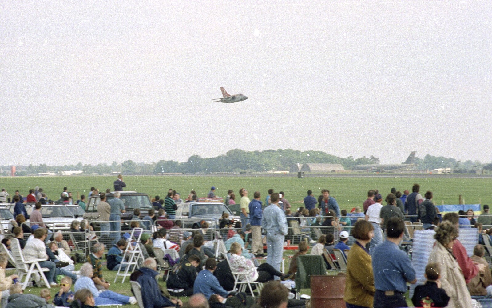 Something small and fast roars over the crowds from The Mildenhall Air Fete, Mildenhall, Suffolk - 29th May 1994