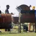 The boys from the base cook up some burgers, The Mildenhall Air Fete, Mildenhall, Suffolk - 29th May 1994