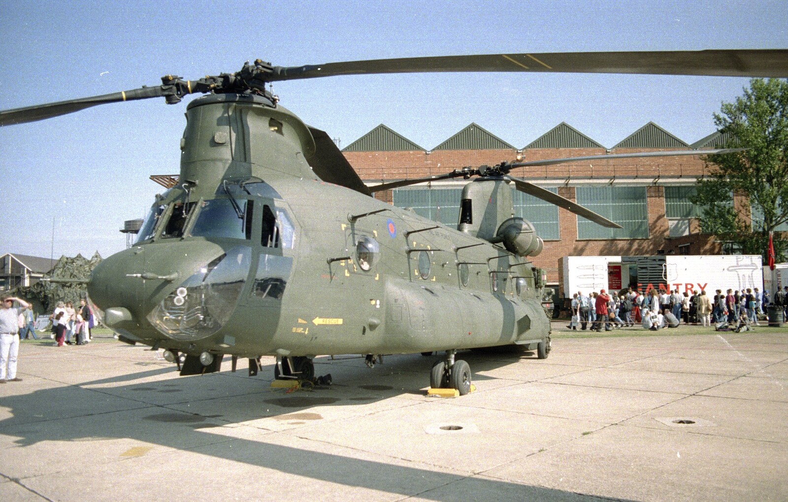 A Chinook helicopter from The Mildenhall Air Fete, Mildenhall, Suffolk - 29th May 1994