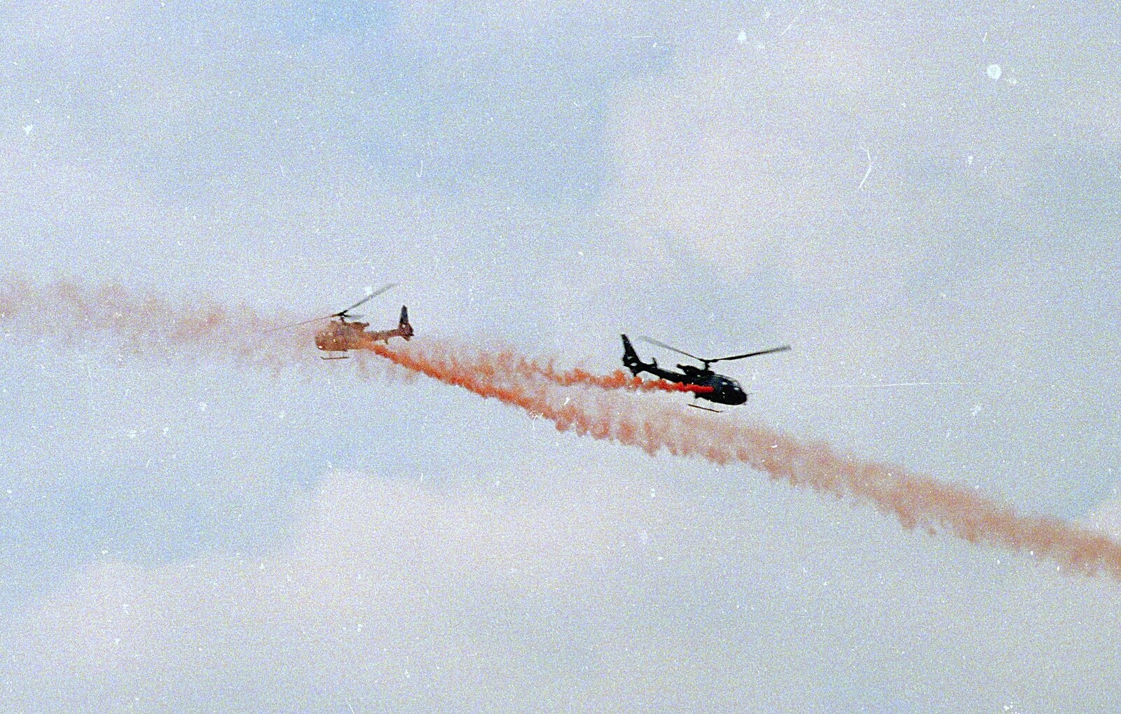 Helicopter aerobatics from The Mildenhall Air Fete, Mildenhall, Suffolk - 29th May 1994