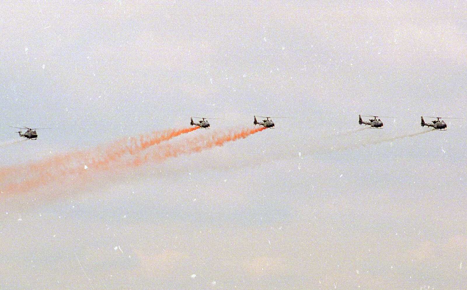 A helicopter aerobatic display from The Mildenhall Air Fete, Mildenhall, Suffolk - 29th May 1994