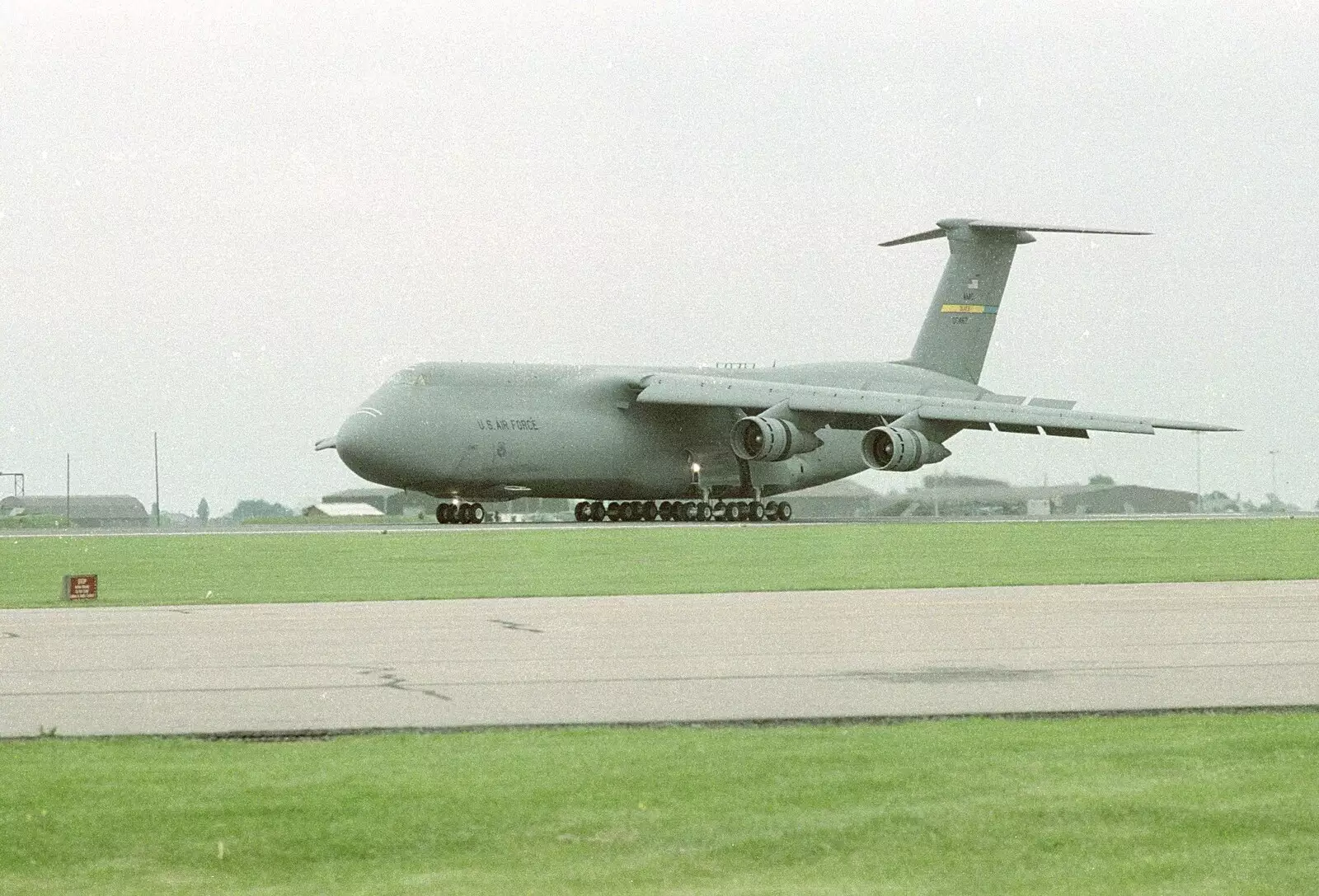 A C5 Galaxy with a hundred wheels, from The Mildenhall Air Fete, Mildenhall, Suffolk - 29th May 1994