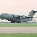 A Starlifter takes off, The Mildenhall Air Fete, Mildenhall, Suffolk - 29th May 1994