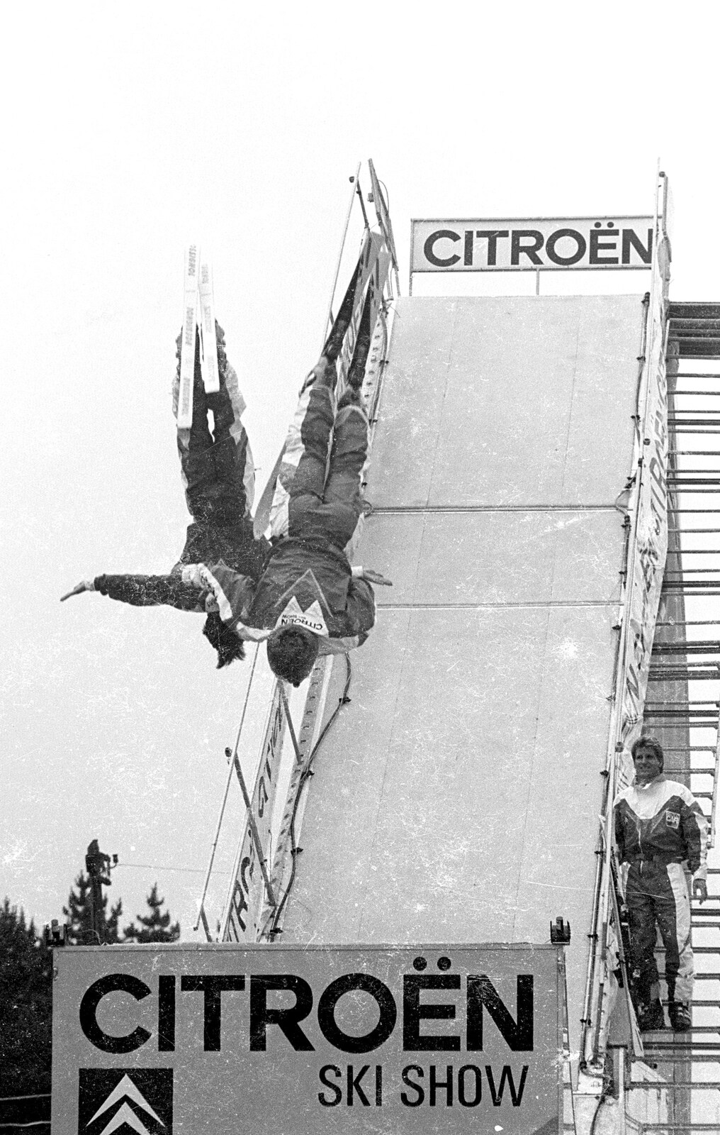 Acrobatic skiers in mid air from The Royal Norfolk Show, Costessey Showground, Norwich - June 20th 1994