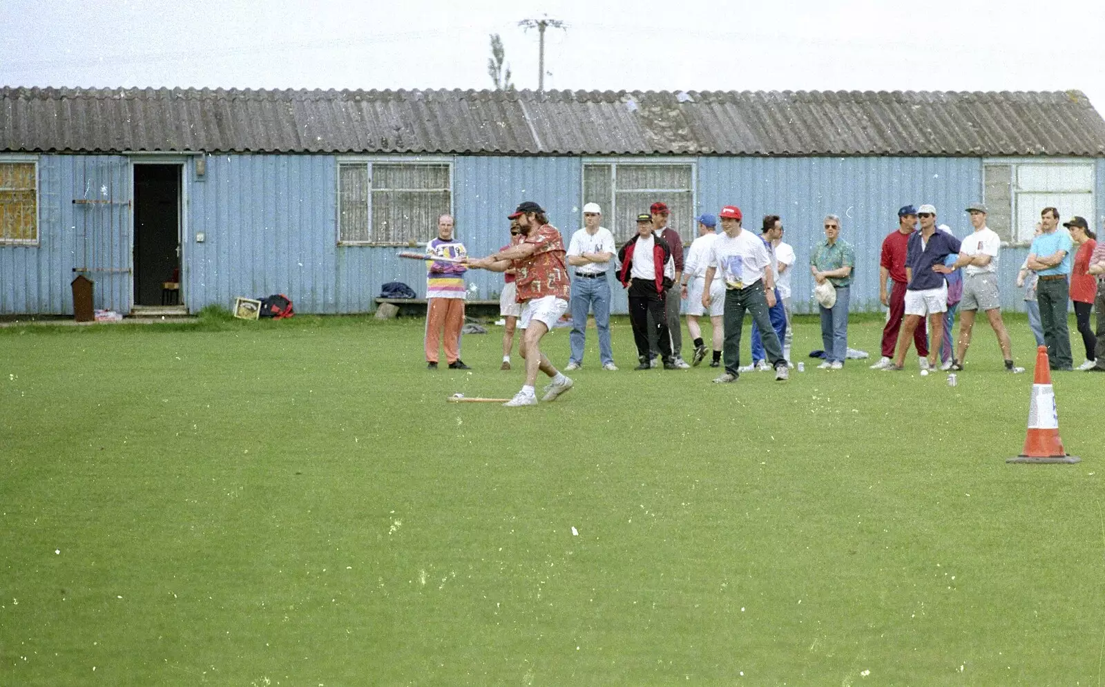 Gary the factory manager is in bat, from Clays Softball and Printec Reunion, Ditchingham and Stoke Ash, Suffolk - 2nd June 1994