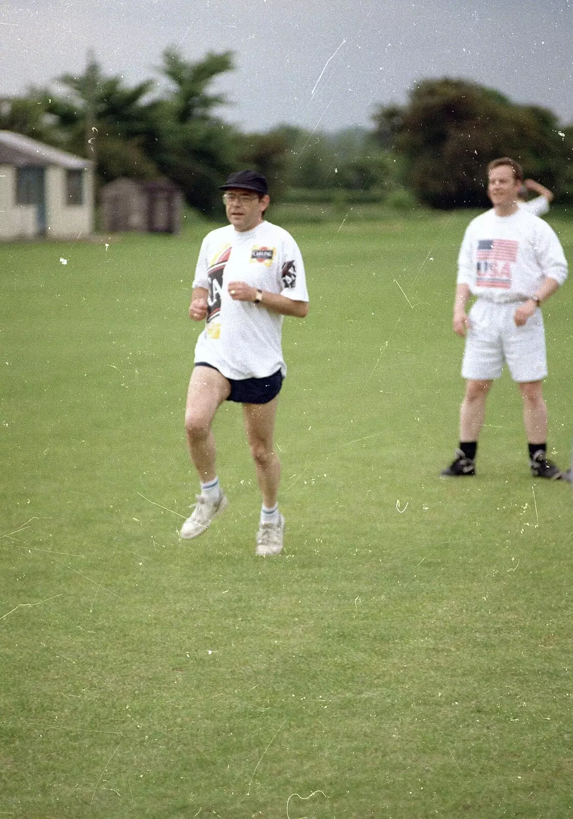 Warming up for the innings, from Clays Softball and Printec Reunion, Ditchingham and Stoke Ash, Suffolk - 2nd June 1994