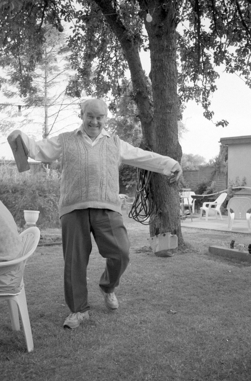 Kenny dances around in the garden from Sarah's Birthday Barbeque, Burston, Norfolk - 7th June 1994