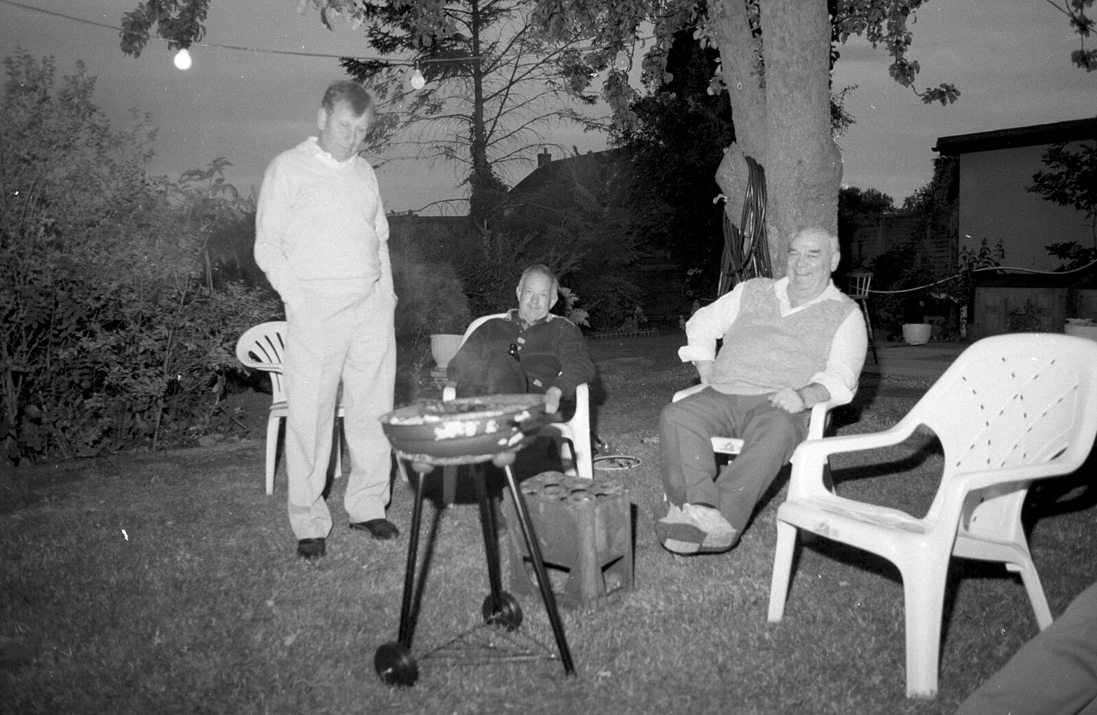Raymond, David and Kenny from Sarah's Birthday Barbeque, Burston, Norfolk - 7th June 1994
