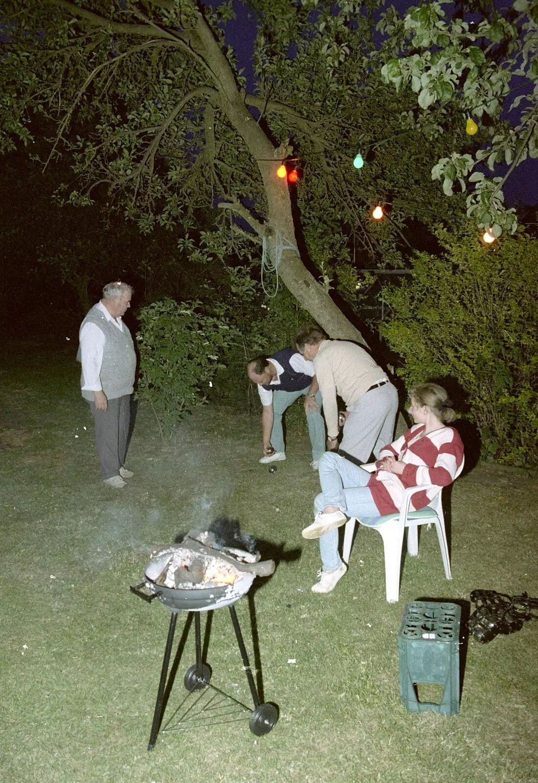 The game of boules contines, from Sarah's Birthday Barbeque, Burston, Norfolk - 7th June 1994