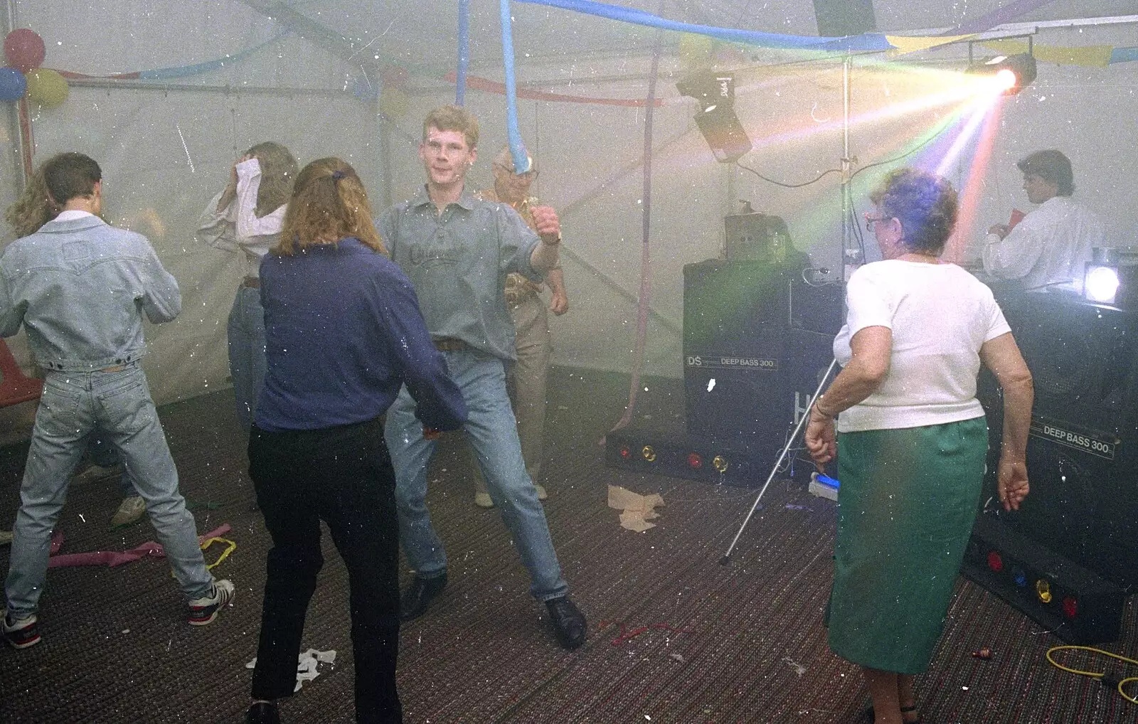 Andy busts some moves, from Claire's Eighteenth Birthday, The Swan Inn, Brome, Suffolk - 11th June 1994