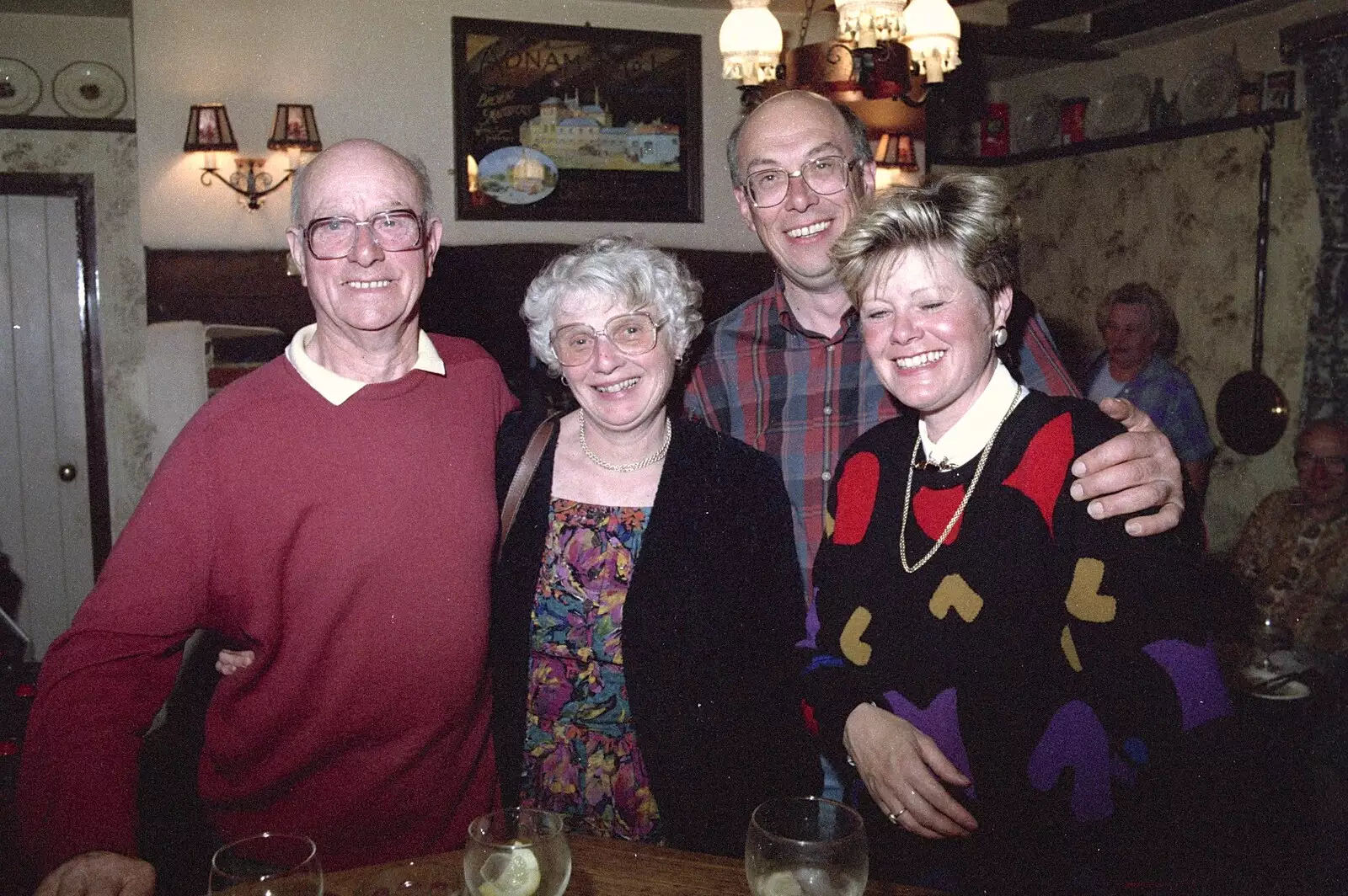 Kipper and Sheila, and Sheila's parents, from Claire's Eighteenth Birthday, The Swan Inn, Brome, Suffolk - 11th June 1994