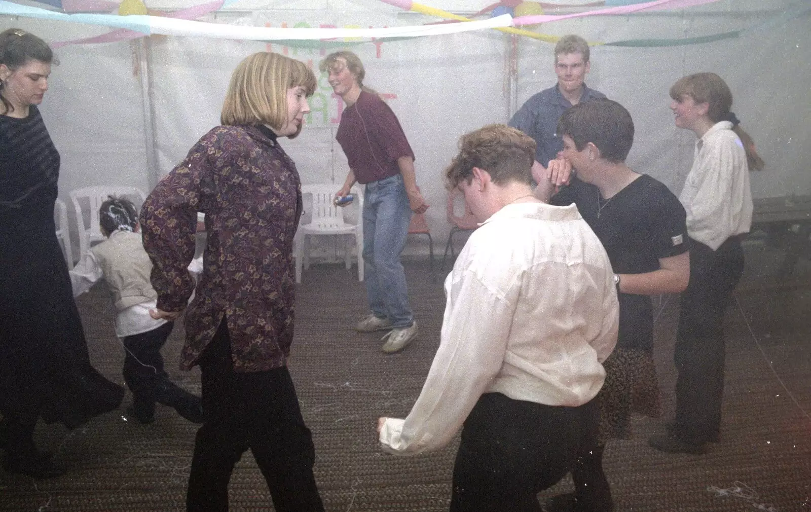 Sally dances, from Claire's Eighteenth Birthday, The Swan Inn, Brome, Suffolk - 11th June 1994