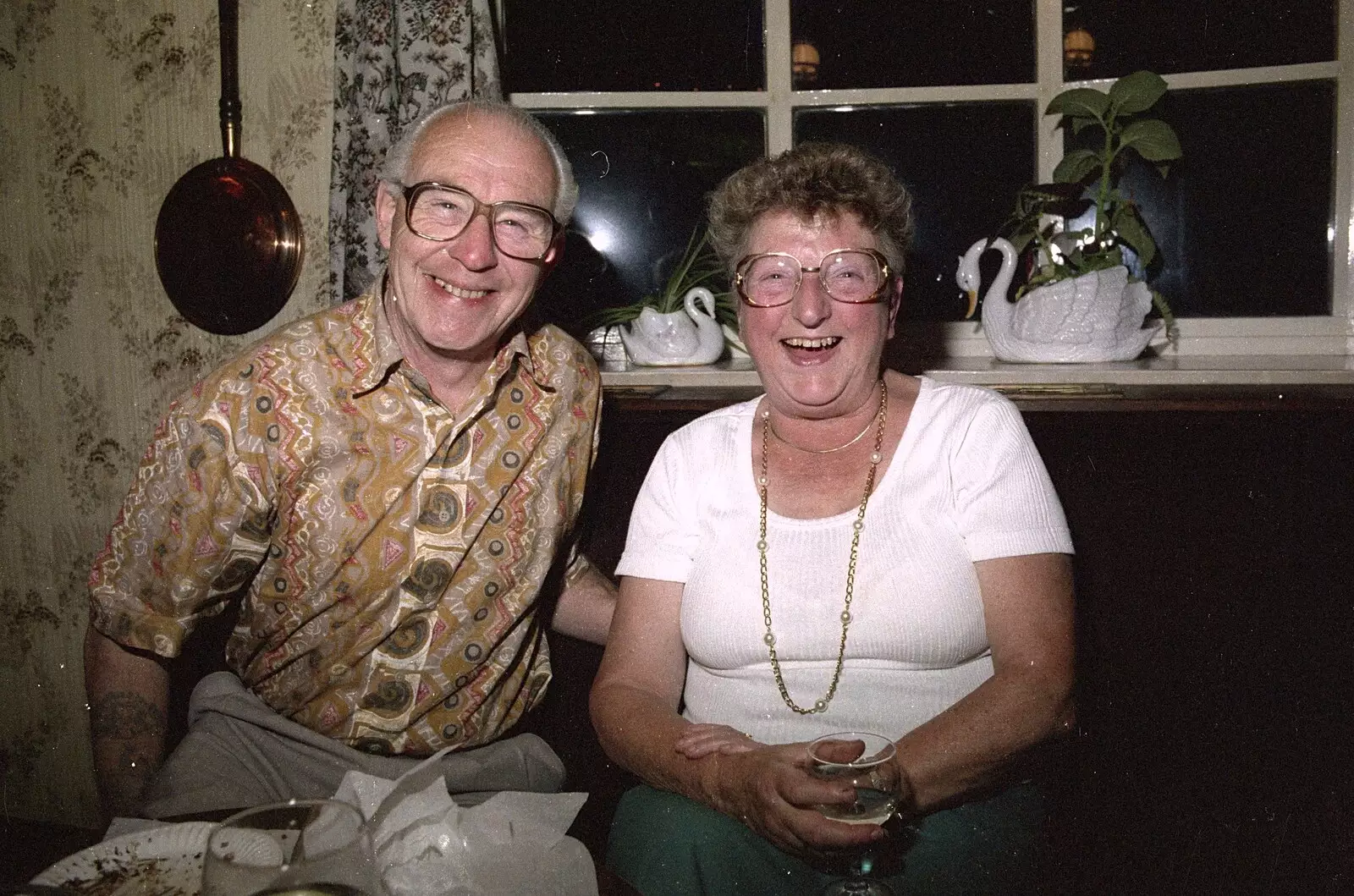 John and Arline Lummis, from Claire's Eighteenth Birthday, The Swan Inn, Brome, Suffolk - 11th June 1994