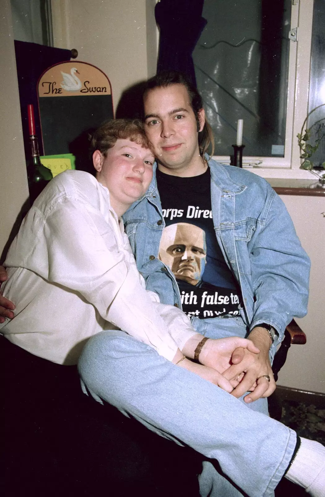 Sally and Dougie, from Claire's Eighteenth Birthday, The Swan Inn, Brome, Suffolk - 11th June 1994